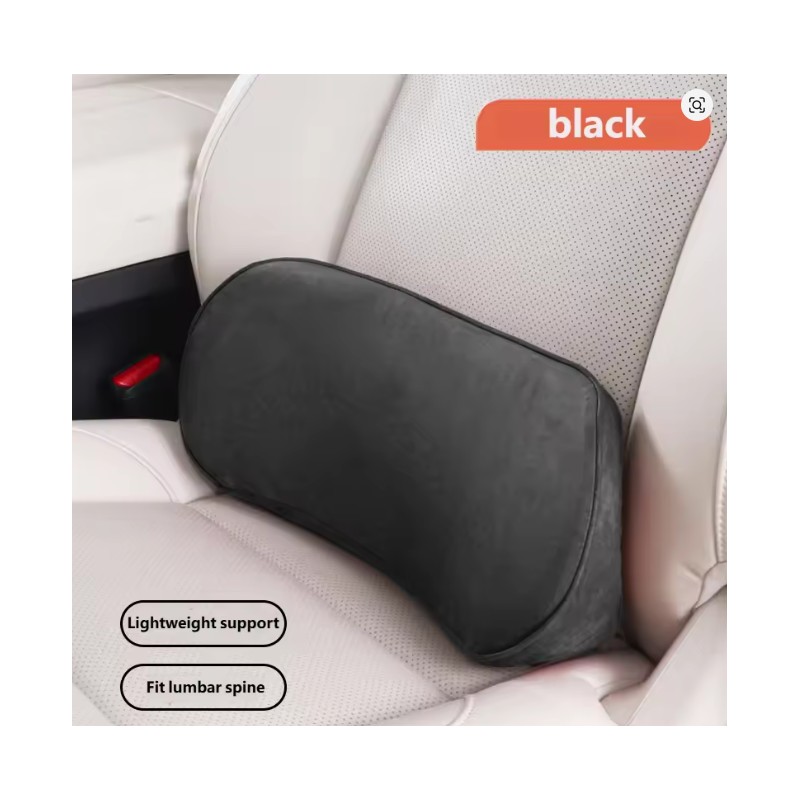 Memory Foam Lumbar Support Cushion for Driving – Soft Suede