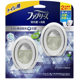 Febreze Air Freshener + Antibacterial W Deodorizing for Toilet, Natural Mountain Air, 0.2 fl oz (6 ml) x 2