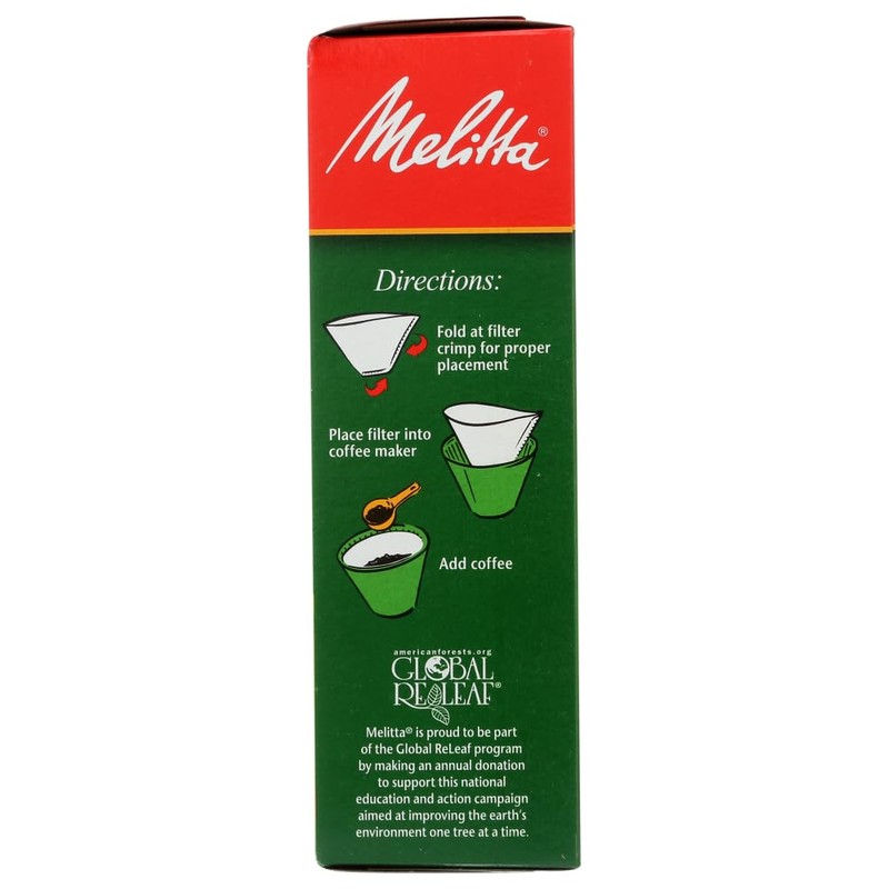 Melitta 6 cups White Cone Coffee Filter 100 pk (pack