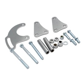 YUCHENSHLP 1 Set Chrome SWP/LWP Power Steering Pump Bracket Fits for Saginaw GM SBC SB Chevy 283 305 327 350 383 400 Short or Long Water Pump