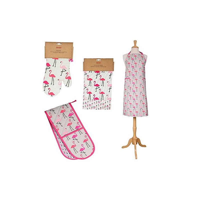 Dexam Flamingo Adult Apron, Pink