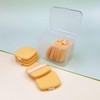 10-Piece Cushion Puff Storage Set with Transparent Case & Sponges for Even Makeup Application Case Included 2ea