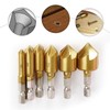12 PCS Countersink Drill Bit Set, 6 PCS High Speed