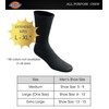 Dickies Men's 6 Pack Cushion Crew Socks, Black, 10-13 Sock/6-12