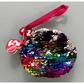 TY Beanie Babies Boos Flippables Sequin Wristlet 4.5" - Owen the Owl