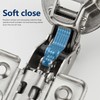 Ravinte 30 Pack 15 Pairs European Kitchen Cabinet Hinges Soft