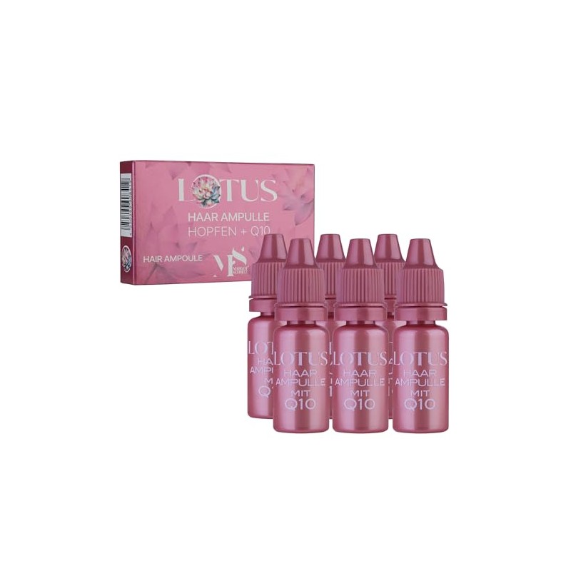 Margot Schmitt Lotus Ampoules with Hops and Q10, 6 x