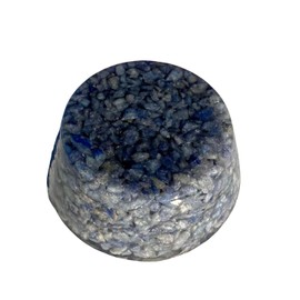 Blue Quartz Crystal Tower Buster Orgone Generator Energy Accumulator PERFECT GIFTING TOOL!!!! Made using Advance Harmonics Orgonite Many Beautiful Ingredients! tbmchm(Quartz Blue)