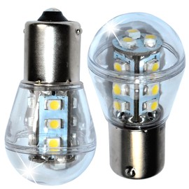 HQRP 2-Pack Headlight LED Bulb Compatible with Scotts L2548 S1642 S1742 S2046 Lawn Tractor Headlamp