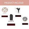 Relibupdater 420 Rear Sprocket 37 Tooth,96L Chain,Front Sprocket 14T Kit