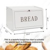 DECOCIAGA Bread Box for Kitchen Countertop, Large Capacity Bread Storage
