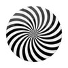 Optic Illusion Hypnotic Black and White Spiral