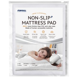 Foboull Silicone Mattress Slide Stopper and Gripper, 5X Anti - Slip, Non Slip Mattress pad,Keep Bed and Topper Pad from Sliding for Sofa, Couch, Chair Cushion, Mattresses, Easy Trim Pads, Twin XL