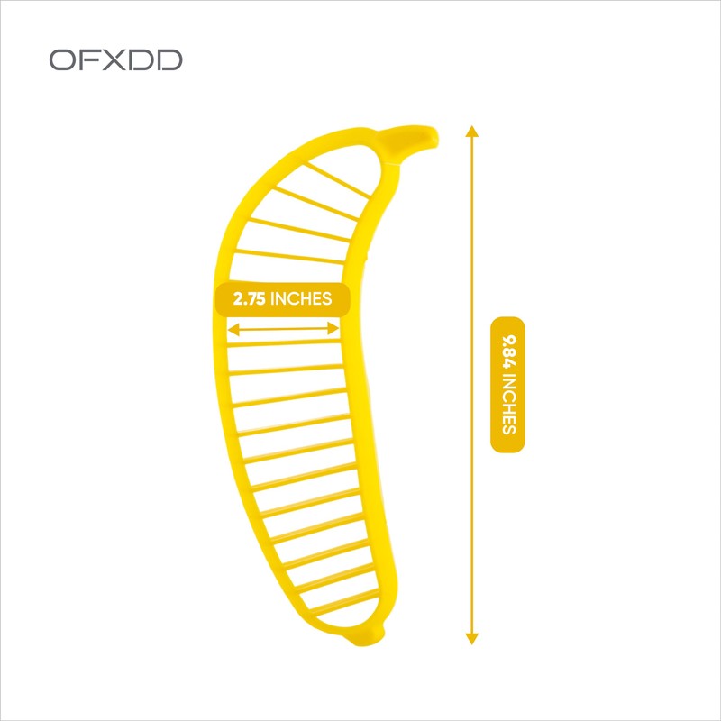 Plastic Banana Slicer 3 Pcs - Easy Bananas Cutter -