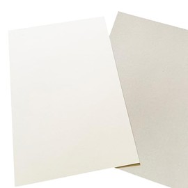 White Cardboard A6 (Gray Back) 50 Sheets Thickness 0.02 inches (0.45 mm) 350 g/m2 L Format 31k Collaboration Fine Envelopes Packaging Reinforced Backing Cover Craft Accessories