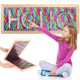 Sequin Sensory Wall Panel for Kids, Montessori Colorful Sensory Board with Sequin Fabric, Sensory Play Wall Decor Flip & Touch Learning Board, Toddler Daycare & Classroom Tactile Activity Panel