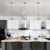 WUZUPS Chandelier Rustic Farmhouse Industrial Round Ceiling Pendant LED Light