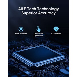 [2023] AILE Pulse Oximeter Oxygen Meter Adults Accurate Fast Easy Larger Red Screen Oxygen Monitor with Lanyard Blood Saturation Monitor -O2 Saturation Meter Pulse-Oximeter，finger pulse oximeter