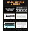 OFFKAT Upgraded 8 PCS 12 LED Sync Feature Emergency Strobe