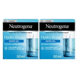Neutrogena Hydro Boost, Aqua Gel, Normal and Combination Skin, Moisturising, Hyaluronic Gel Matrix, Hyaluronic Acid, Sensitive Skin, 2 x 50 ml