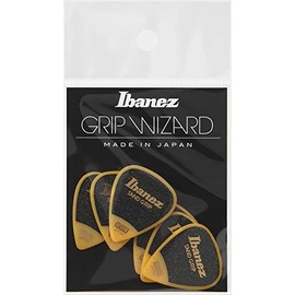 Ibanez Flat Pick Sand Grip - Yellow Pack of 6 (PPA14MSG-YE)