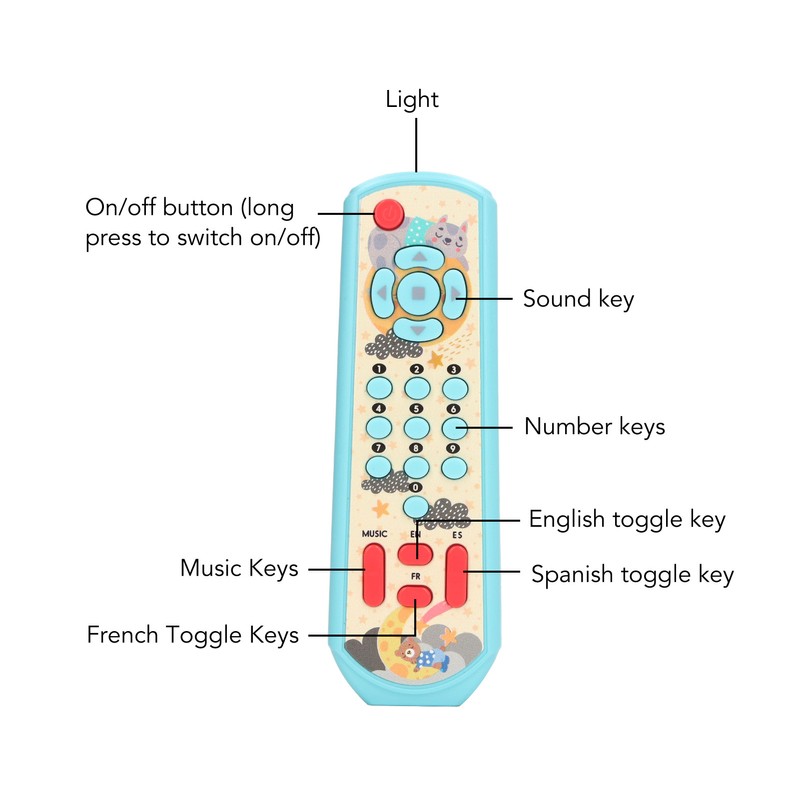 TV Remote Control Toy Baby Simulated Remote Control Toy with