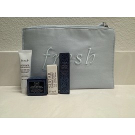 Fresh 5PC Fresh Skincare Soy Cleanser, Lotus Youth Reserve Serum, Face Cream Lip Balm