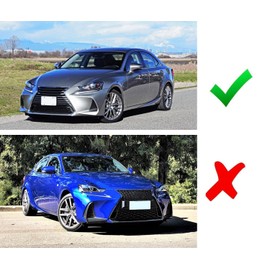 iJDMTOY JDM Tri-Projector Lens LED Fog Light Garnish Bezels Compatible with 2017-2020 Lexus is (IS200t IS250 IS300 IS350), Powered by 6500K White High Power LED Diodes