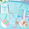 Xqumoi Axolotl Sticky Note A5 Notebooks Pens Stationary Set -
