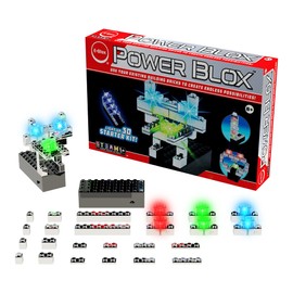 E-Blox Power Blox Builder - Starter Kit 3D LED Light-Up Building Blocks Toys Set for Kids Ages 8+