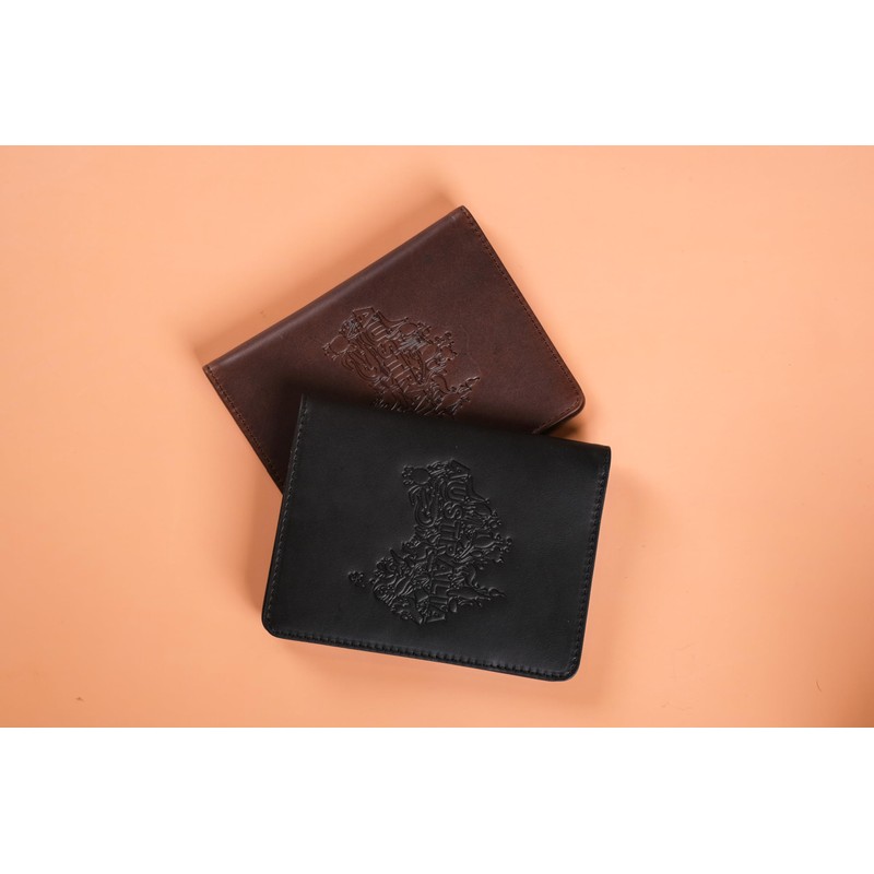 Leather Travel Wallet and Passport Holder - Handstitched Full Grain