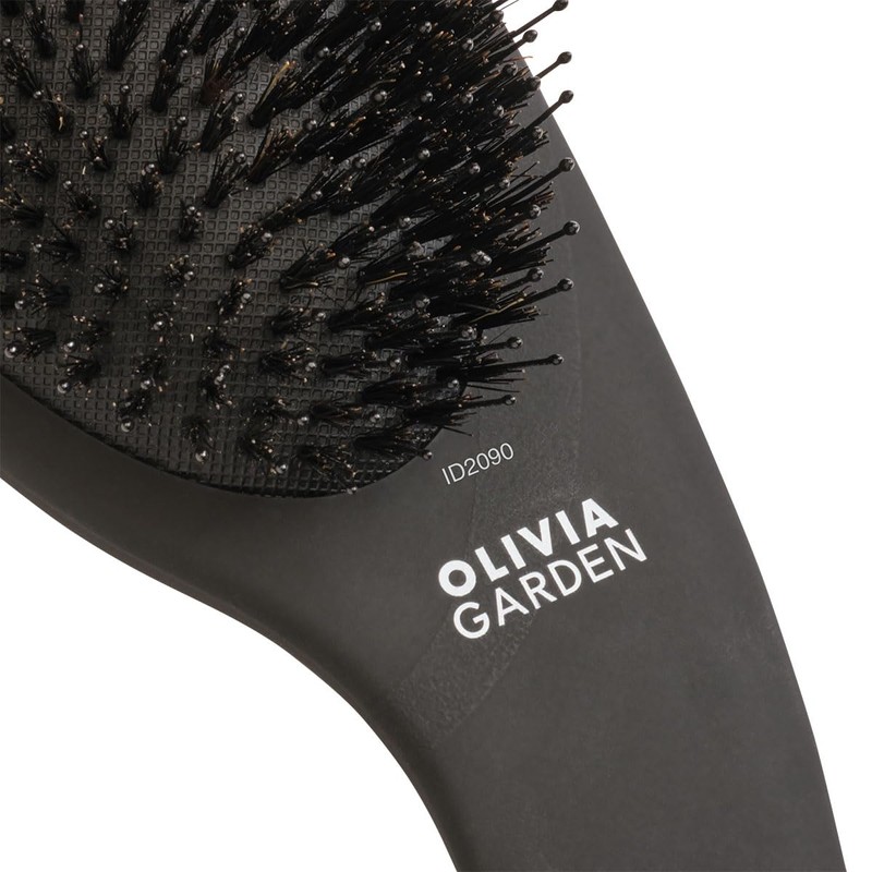 Expert Care Curve Boar&Nylon Bristles Matt Black