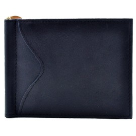 Royce Leather RFID Blocking Money Clip Credit Card Wallet in Leather, Blue, One Size