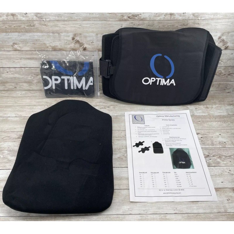 Optima Back Brace Lumbar Support Prime Series Size Medium 33"-