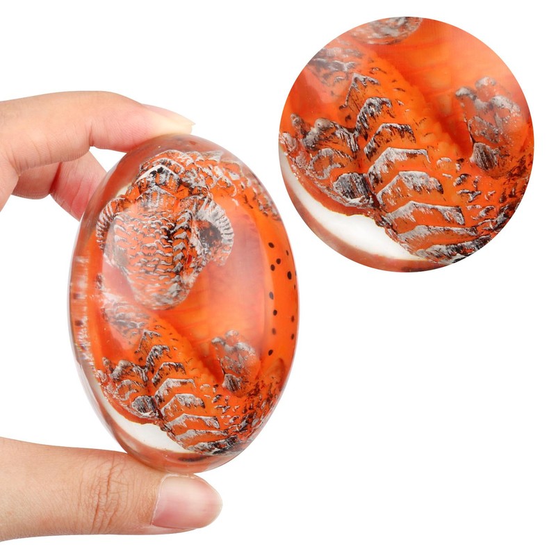 Lava Dinosaur Egg Crystal Lava Dragon Egg Resin Sculpture Souvenir