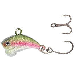 Z-Viber Micro - Ultra Light and Ice Fishing Lure - Mini Lipless Crankbait - 1/16oz Rattle Bait (0.6") (Rainbow Trout)