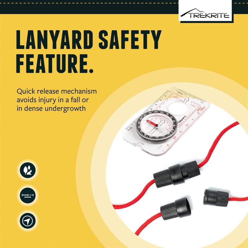 Trekrite Explorer Compass for Map Reading and Navigation
