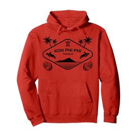 Koh Phi Pi Thailand Sea Turtle Palm Trees Island Souvenir Pullover Hoodie