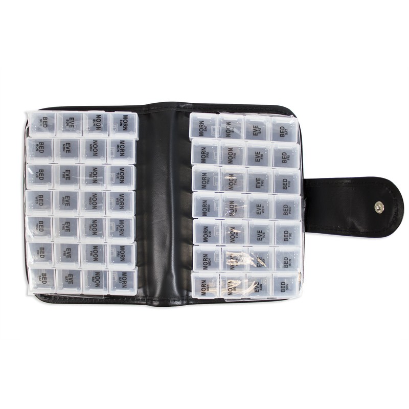 Premium 14 Days Pill Organiser Wallet, 4 Times a Day