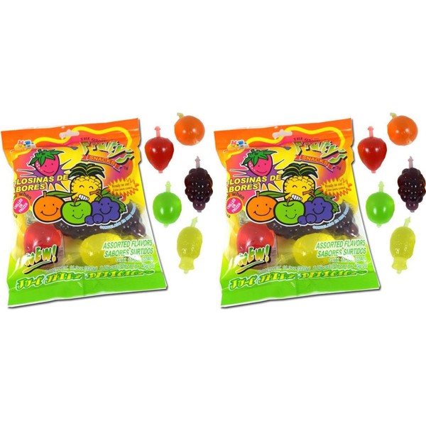 Din Don Fruity's JU-C Jelly Fruit Snacks Pack of 2