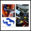Hihaha 4pcs Blue AN10 19mm Hose Separator Clamp Adapter with