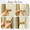 Qianyu 2 Pack Braided Curtain Tiebacks Rustic Drapes Holdbacks Handmade