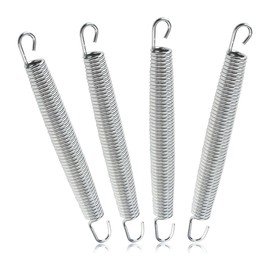 JNNJ 4 Pieces Tension Spring with Double Hook, Caravan Steel Tension Spring for Tent, Extended Tension Spring Wire Diameter 2.5mm, For Automobile, Tricycle, Bicycle, Motorbike, And Many Other Uses