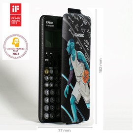 Casio FX-991DE CW ClassWiz Technical Scientific Calculator with Art Case "Basketball", German Menu Guide (Limited Edition)