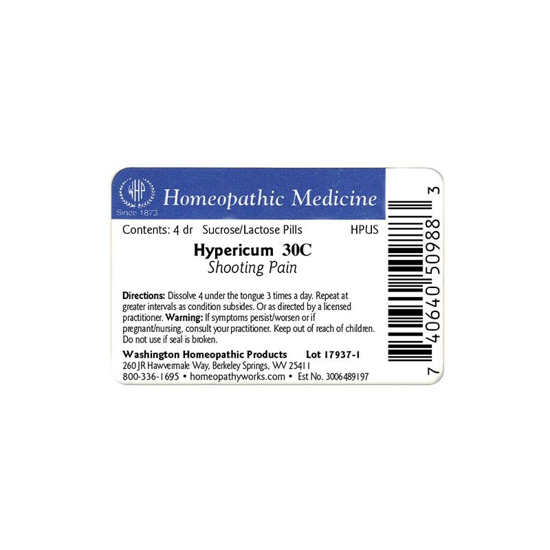 Hypericum perforatum 30C. 900 Pellets. Commonly Used for Shooting Pain.*