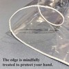 Clear Table Cover Protector Oval Clear Tablecloth Transparent Protective Covering