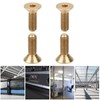 50Pcs Flat Hex Socket Screw Copper Countersunk Head Fastener Hardware