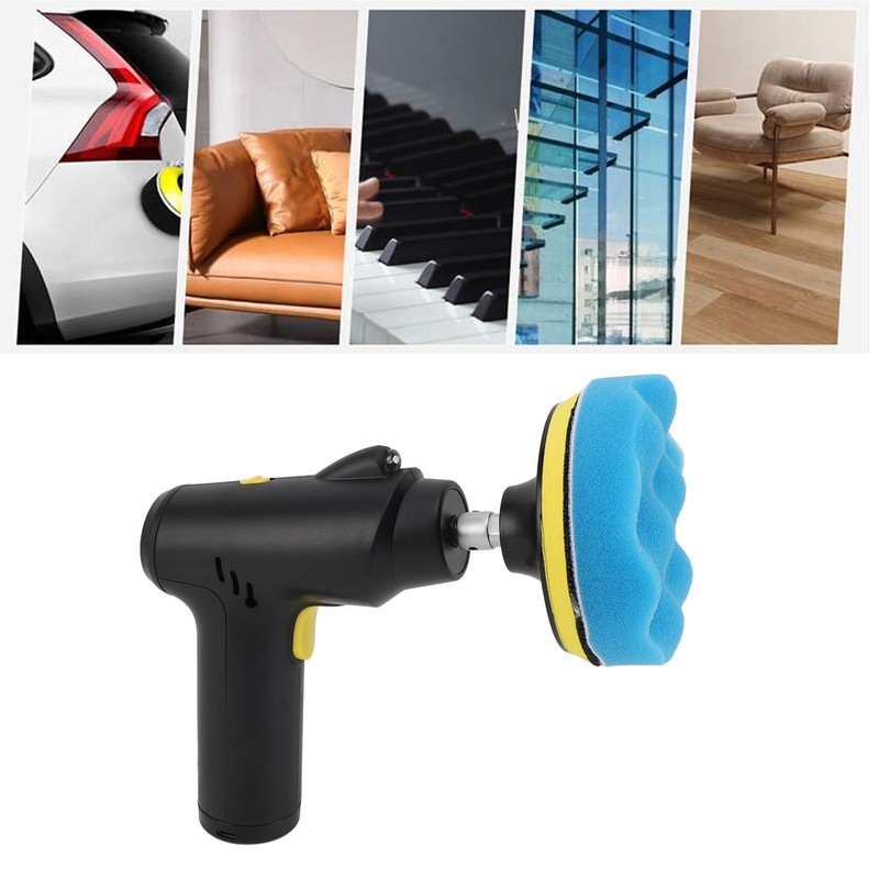 Cordless Buffer Polisher USB Rechargeable 3 Speeds Adjustable Portable Electric