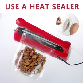 100 Pack Smell Proof Mylar Bags 4.8x7.9+3.2inch, Resealable Stand Up Food Storage Bags Clear Reusable Self Seal Zipper Lock Mylar Bags for Food, Seeds, Pills