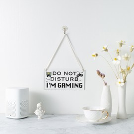 Gamer Gifts for Teenage Boys, Funny Gaming Room Decor for Men, Teen Gamer Gift for Fortnite Fans - Do Not Disturb I’m Gaming Acrylic Sign, Funny Gaming Stocking Stuffers for Teen Boys Under 10 Dollars